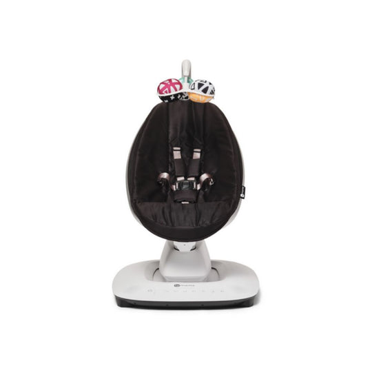 4moms mamaRoo 5.0 Black Multi-Motion App Controlled Baby Swing with with Adjustable Recline & Toy Mobile