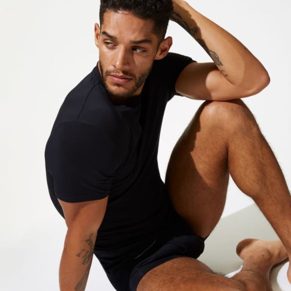 AUTOGRAPH Supima® Cotton Blend Black T-Shirt Vest