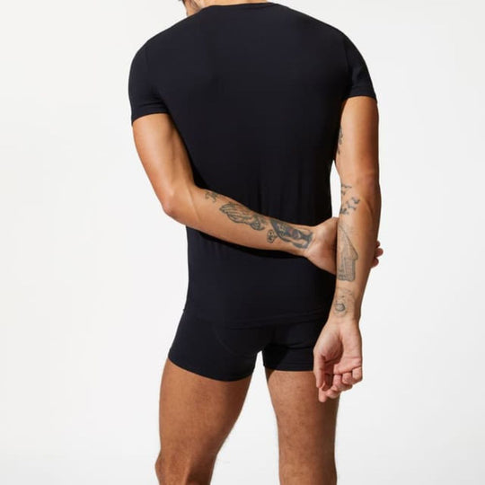 AUTOGRAPH Supima® Cotton Blend Black T-Shirt Vest