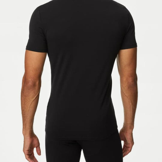 AUTOGRAPH Supima® Cotton Blend Black T-Shirt Vest