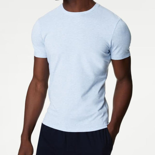 AUTOGRAPH Supima® Cotton Blend Blue T-Shirt Vest