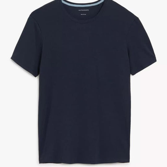 AUTOGRAPH Supima® Cotton Blend Navy T-Shirt Vest