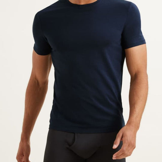 AUTOGRAPH Supima® Cotton Blend Navy T-Shirt Vest