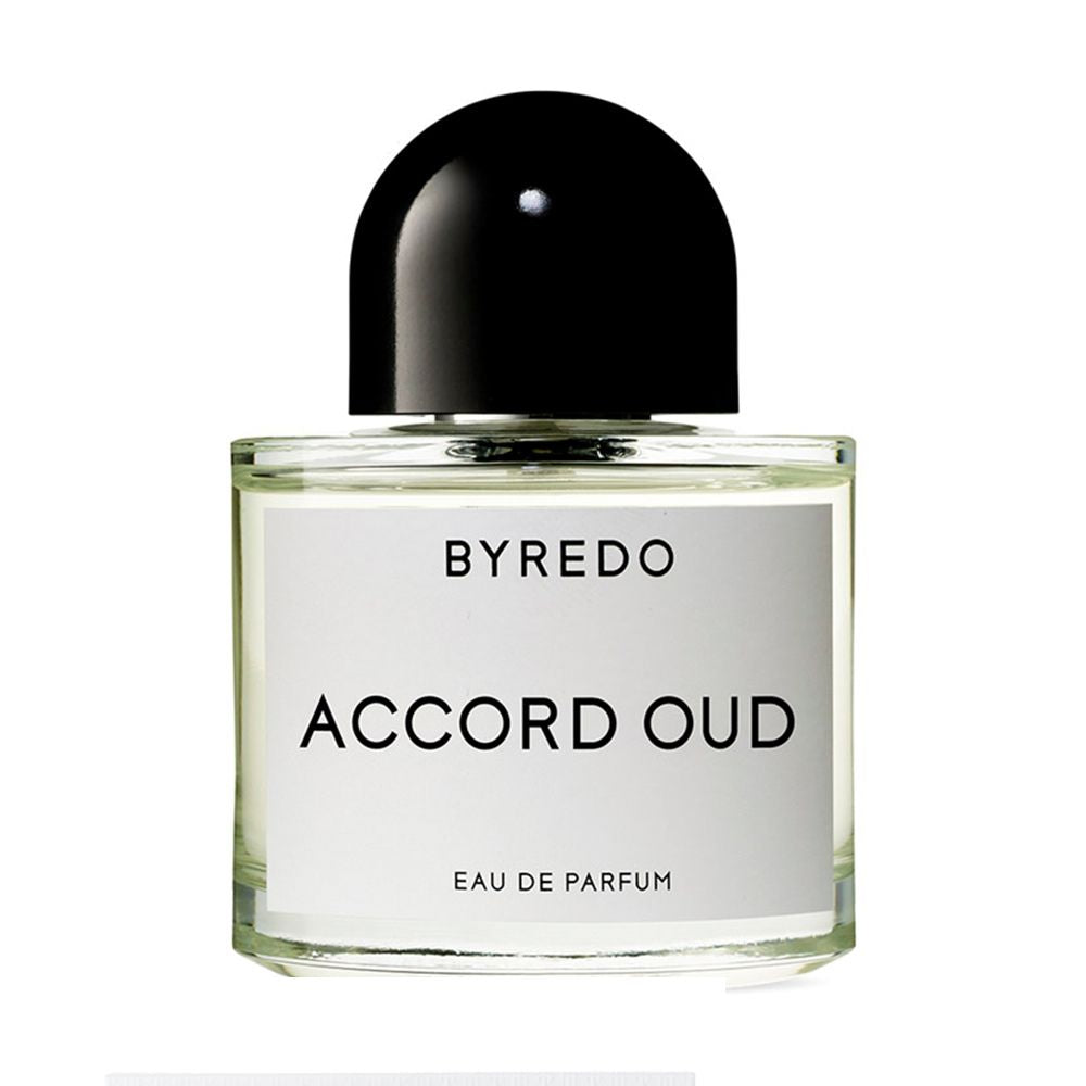 An EDP 50mL bottle of Accord Oud by Byredo