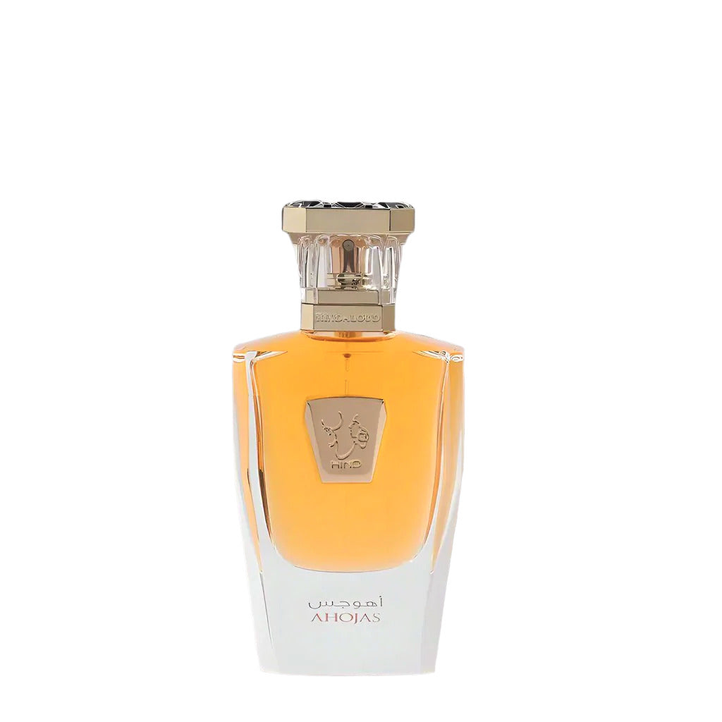 A 50mL botle of Ahojas Parfum by Hind Al Oud