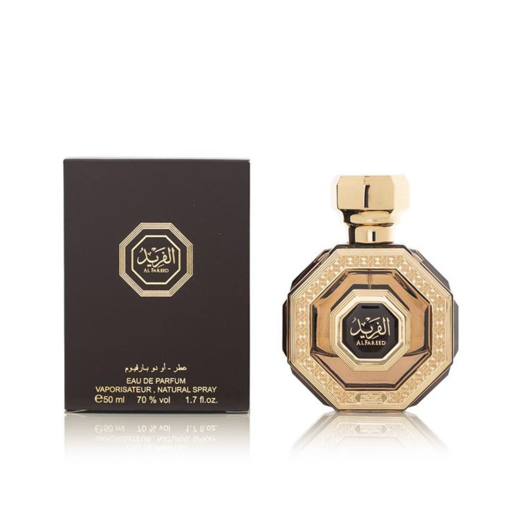 An EDP 50mL bottle of Al Fareed perfume by Arabian Oud along with its Box