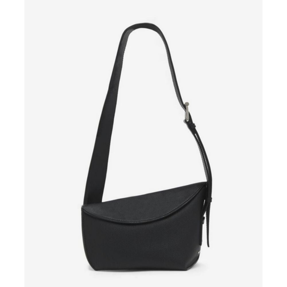 Alexander McQueen Large T-Bar Sling Bag in Black Leather