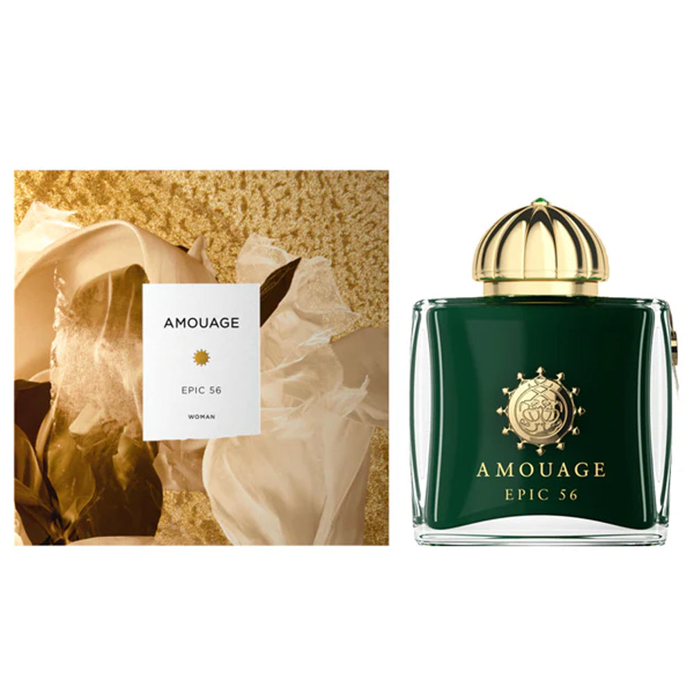 An Extrait de Parfum 100mL bottle of Amouage Epic 56 Women along with its Box (New Packing)