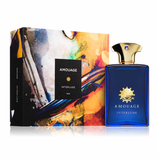 An EDP 100mL bottle of Amouage Interlude For Men along with its Box (New Packing)