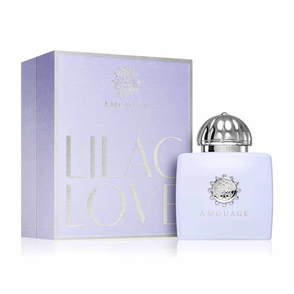 An EDP 100mL bottle of Amouage Lilac Love Women along with its Box
