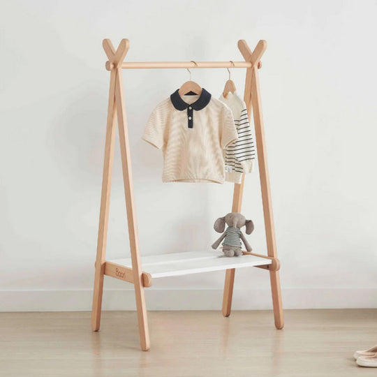 Boori Scandi-Inspired, Minimalist, And Playful Forest Teepee Clothing Rack With Open-Access Hanging Rail