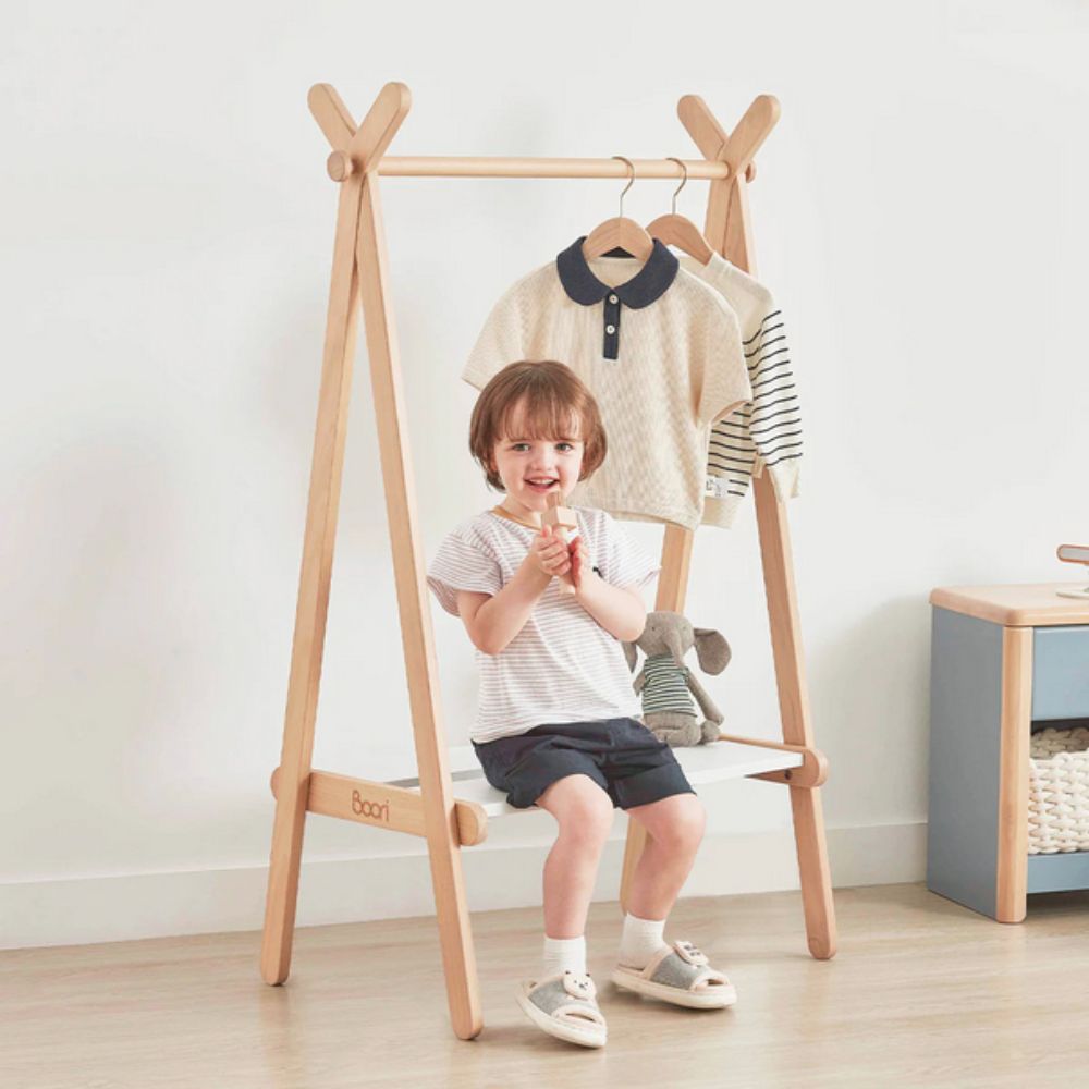 Boori Scandi-Inspired, Minimalist, And Playful Forest Teepee Clothing Rack With Open-Access Hanging Rail