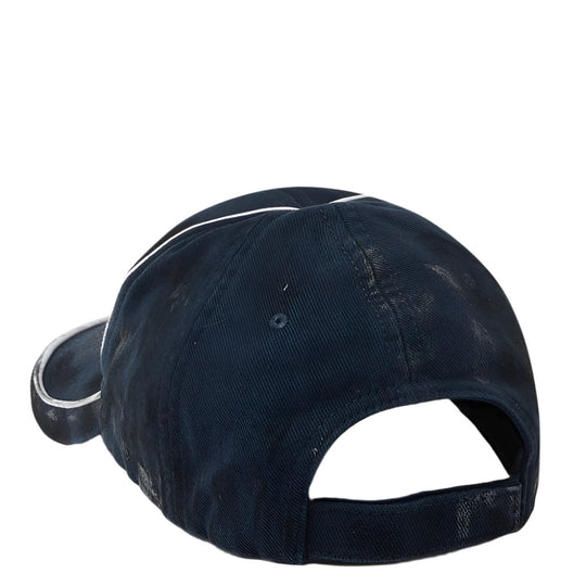 Balenciaga Men's Loop Sports Icon Distressed Cotton Drill Cap