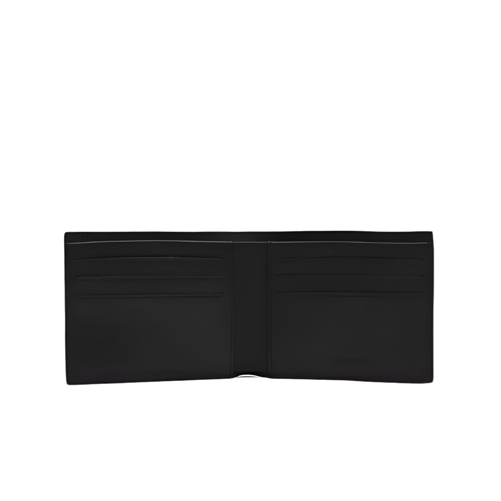 LACOSTE Embossed Leather Fitzgerald Billfold - Black
