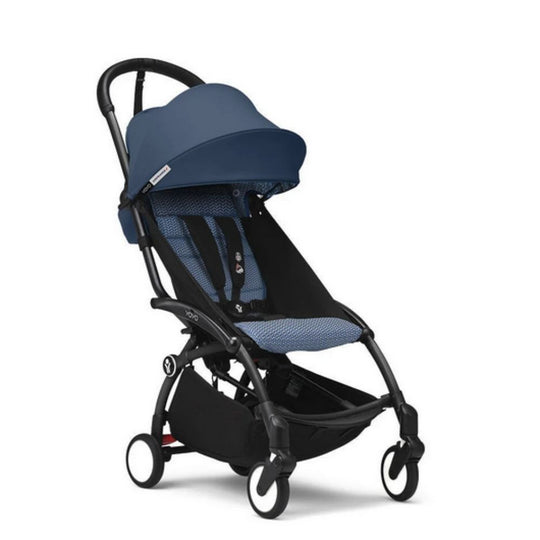 Stokke YOYO³ Ultra-Compact Baby Stroller with Air France Blue canopy
