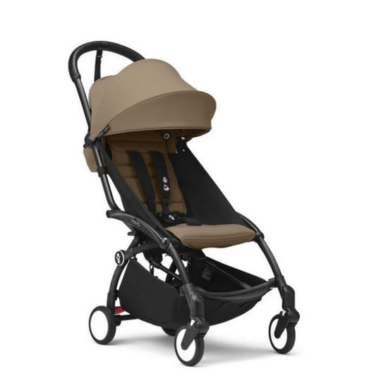 Stokke YOYO³ Ultra-Compact Baby Stroller with Toffee canopy