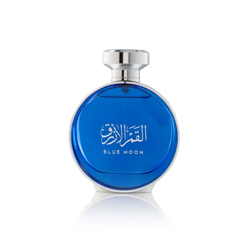 An EDP 100mL bottle of Blue Moon by Arabian Oud