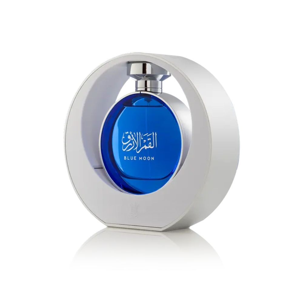 An EDP 100mL bottle of Blue Moon by Arabian Oud