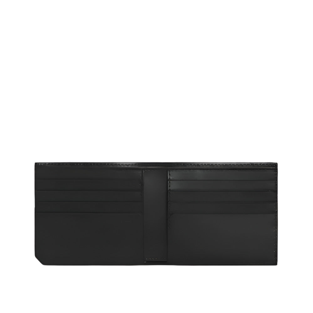 Bottega Veneta Piccolo Bi-fold Black Wallet in Intrecciato Leather