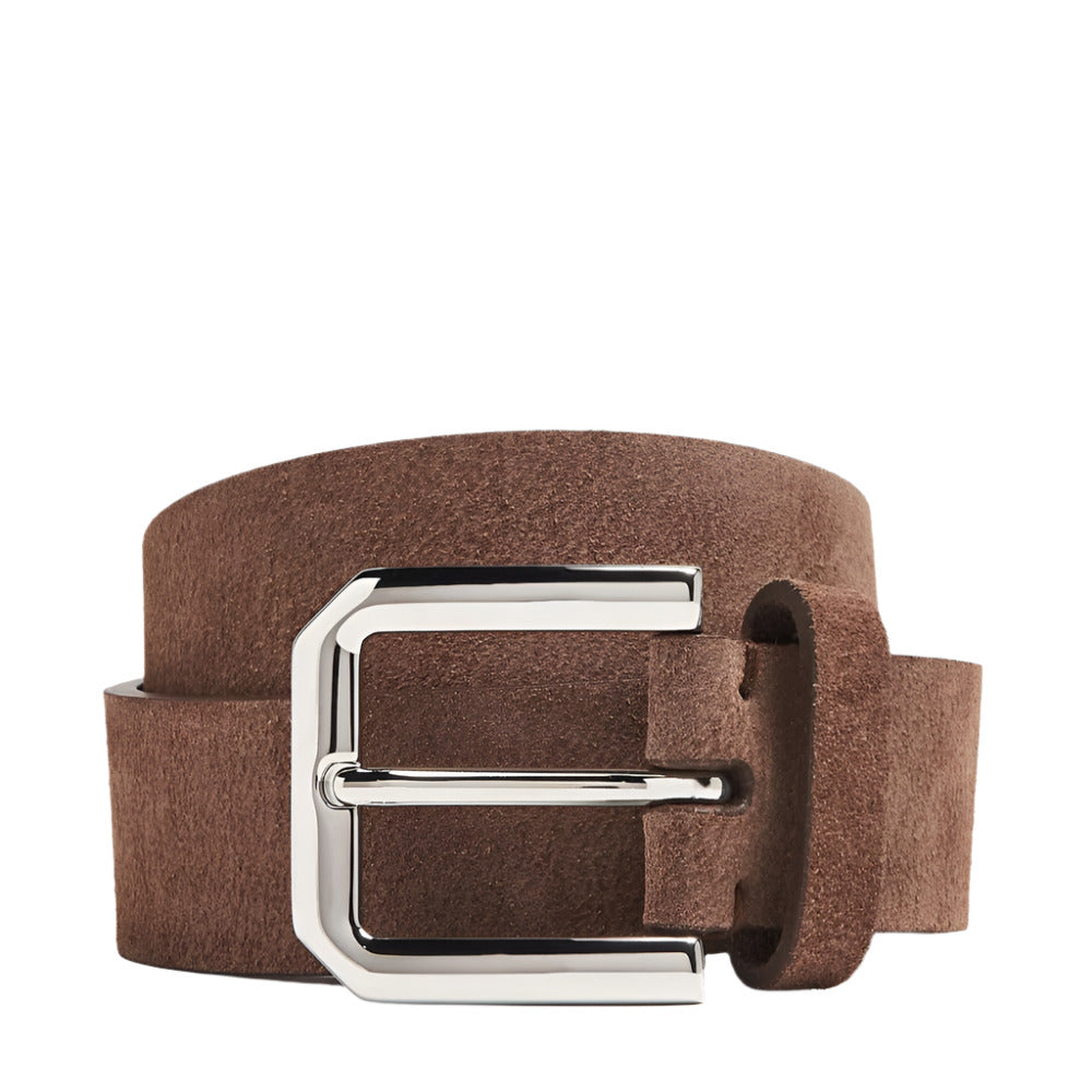 Brunello Cucinelli Men's Brown Suede Belt