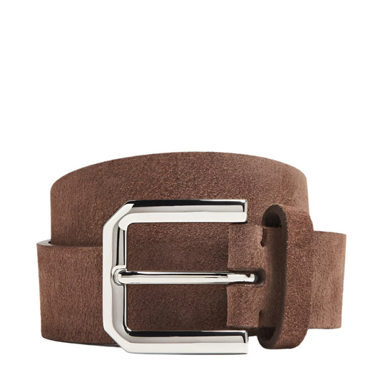 Brunello Cucinelli Men's Brown Suede Belt