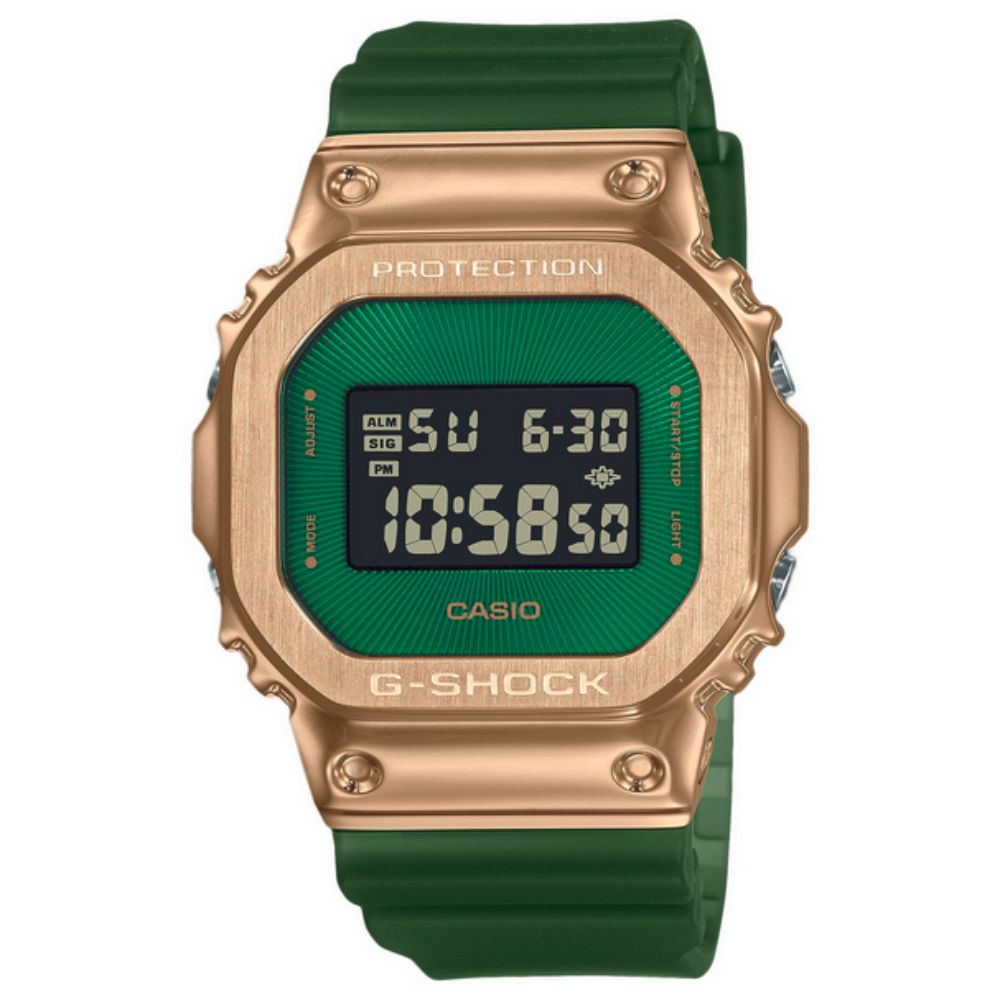 Casio G-Shock Men's Digital Quartz Watch Model: GM-5600CL-3DR with Translucent Green Resin Strap
