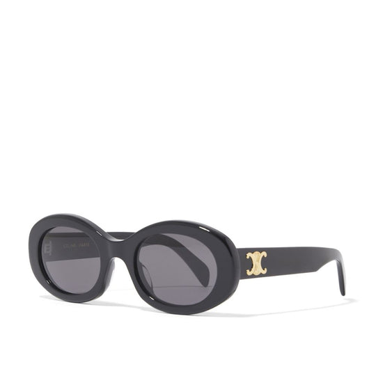 Celine Women's Triomphe Black Oval Sunglasses