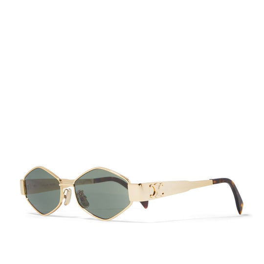 Celine Women's Triomphe Geometric Gold Sunglasses