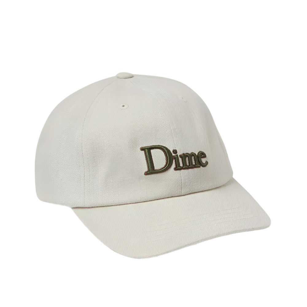 Dime Classic Wool Blend Ivory Grey Low Pro Cap with Embroidered Logo