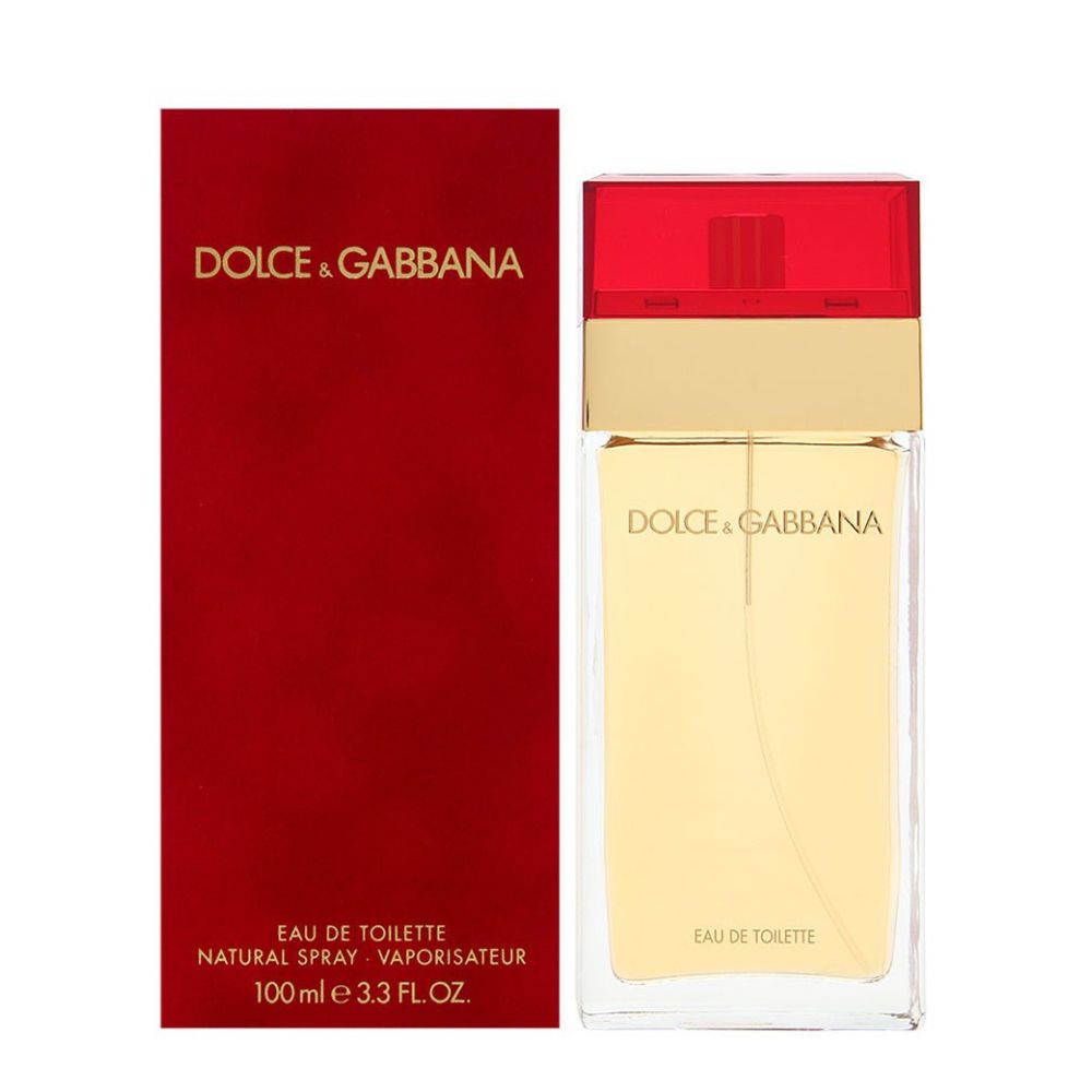 An EDT 100mL bottle of Dolce & Gabbana For Women along with its Box