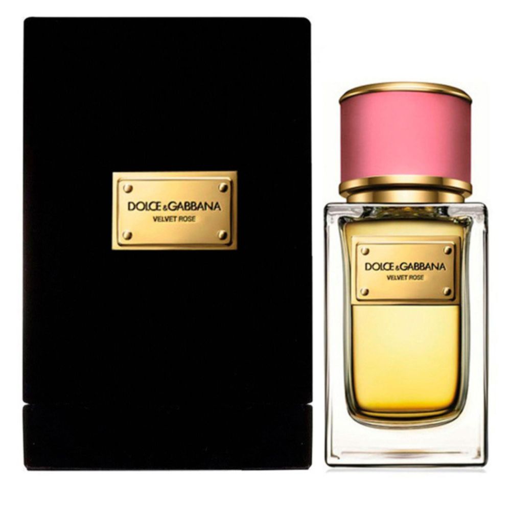 An EDP 50mL bottle of Dolce & Gabbana Velvet Rose For Women along with its Box