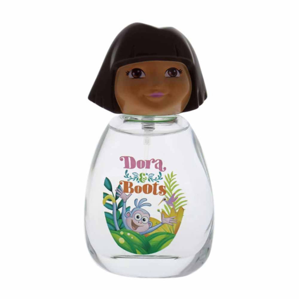 An EDT 50mL bottle of Dora & Boots by Dora The Explorer