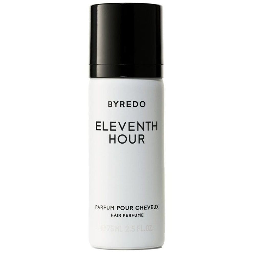 A 75mL bottle of Eleventh Hour Hair Perfume by Byredo