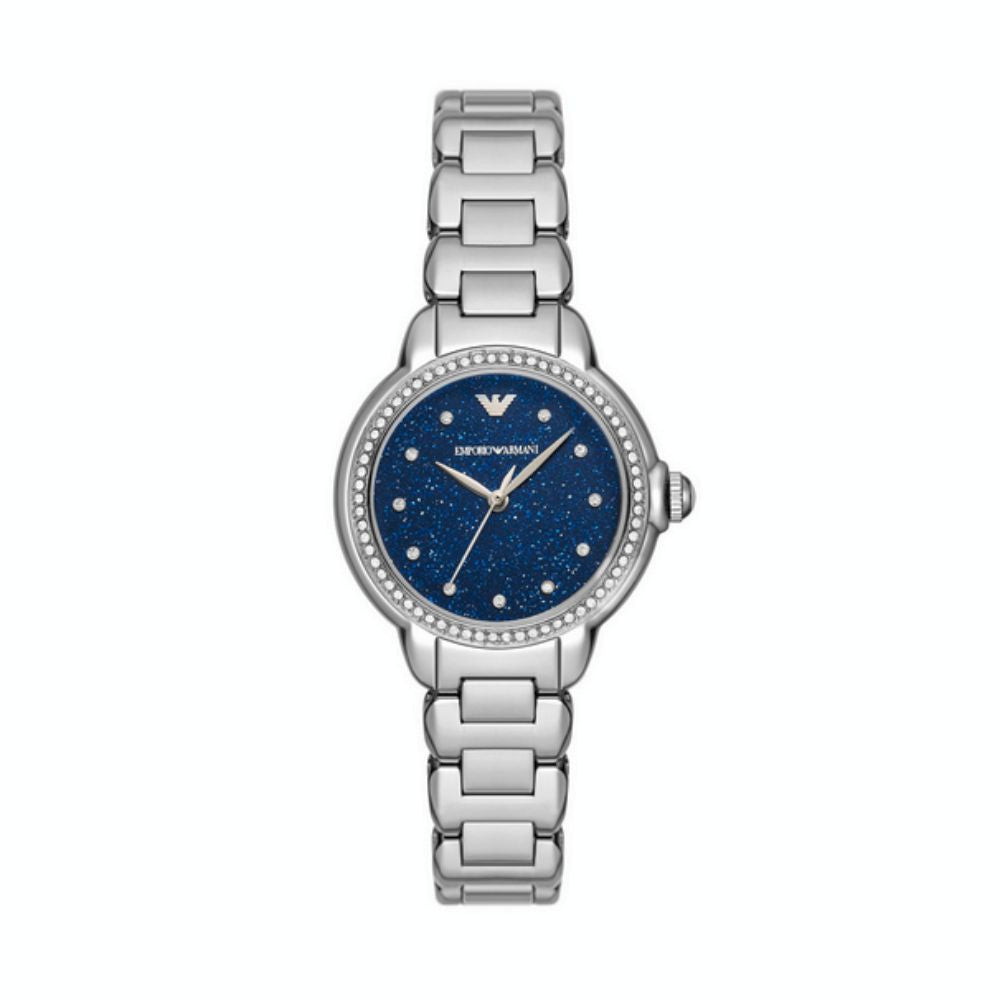 Emporio Armani Starry Night Silver Stainless Steel Women's Watch