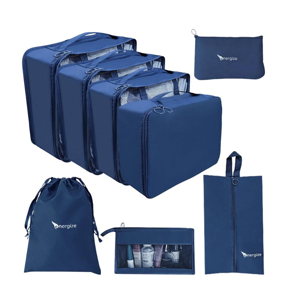 Energize 8 Pcs Set Travel Organizer Kit