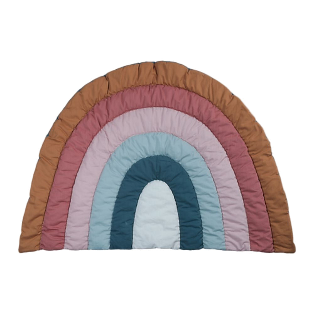 Fabelab Soft Adorable Blanket with Rainbow, Organic Cotton & Recycled Polyester Filling