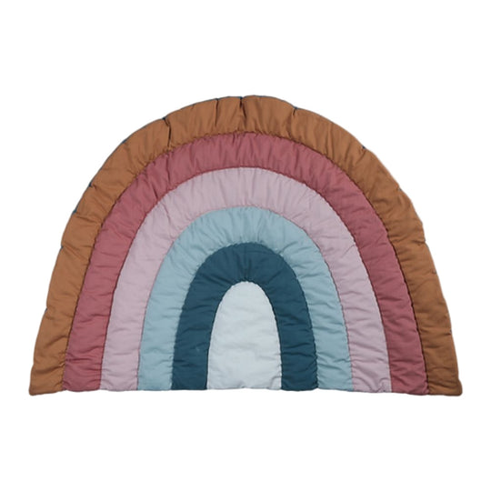 Fabelab Soft Adorable Blanket with Rainbow, Organic Cotton & Recycled Polyester Filling