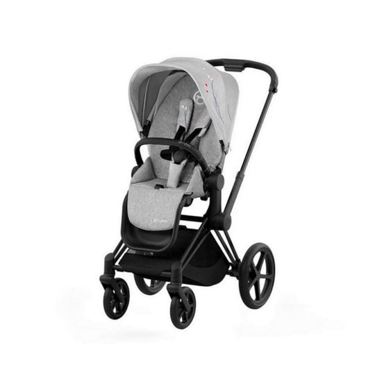 Cybex Priam Lux Stroller with matt black frame and seat pack for children up to 22 kg