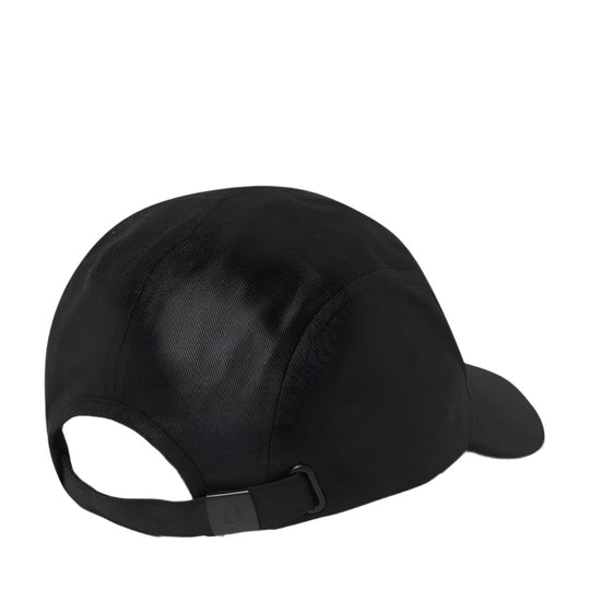 Fred Perry Five-Panel Cotton Twill Black Cap with Logo Embroidery