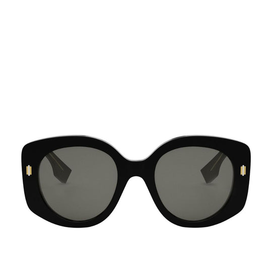 Fendi Women's Roma Oversized Black Sunglasses