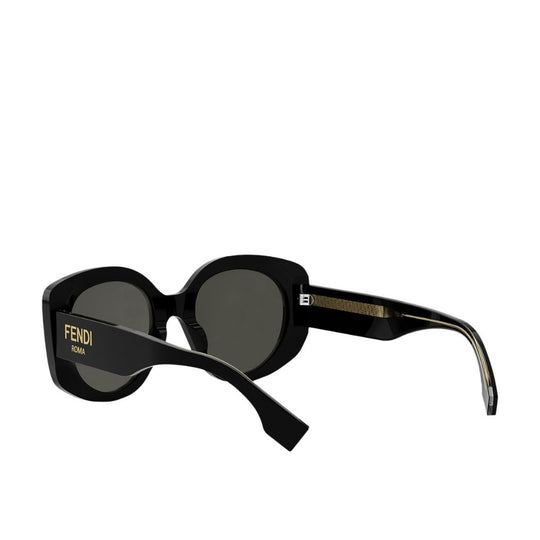 Fendi Women's Roma Oversized Black Sunglasses