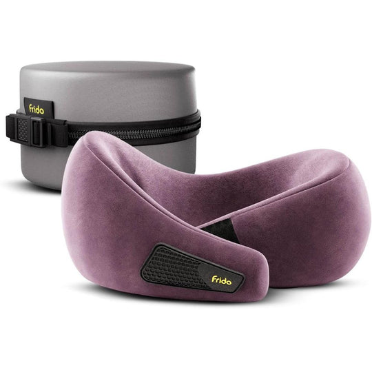 Frido 360° Lightweight Ultra-Soft Travel Neck Pillow with Adjustable Straps - FR-TNP-CB1 - Color - Pink