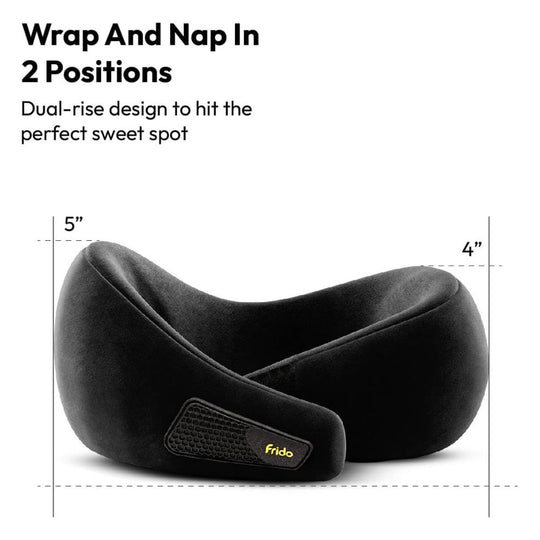 Measurements of Frido 360° Lightweight Ultra-Soft Travel Neck Pillow with Adjustable Straps - FR-TNP-CB1
