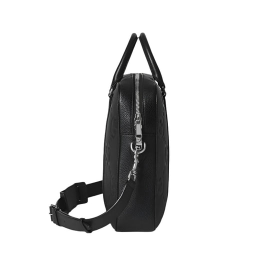 Side view of GUCCI GG Jumbo Medium Briefcase