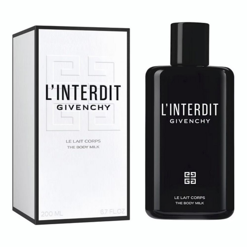 Givenchy L'interdit The Body Milk along with its Box