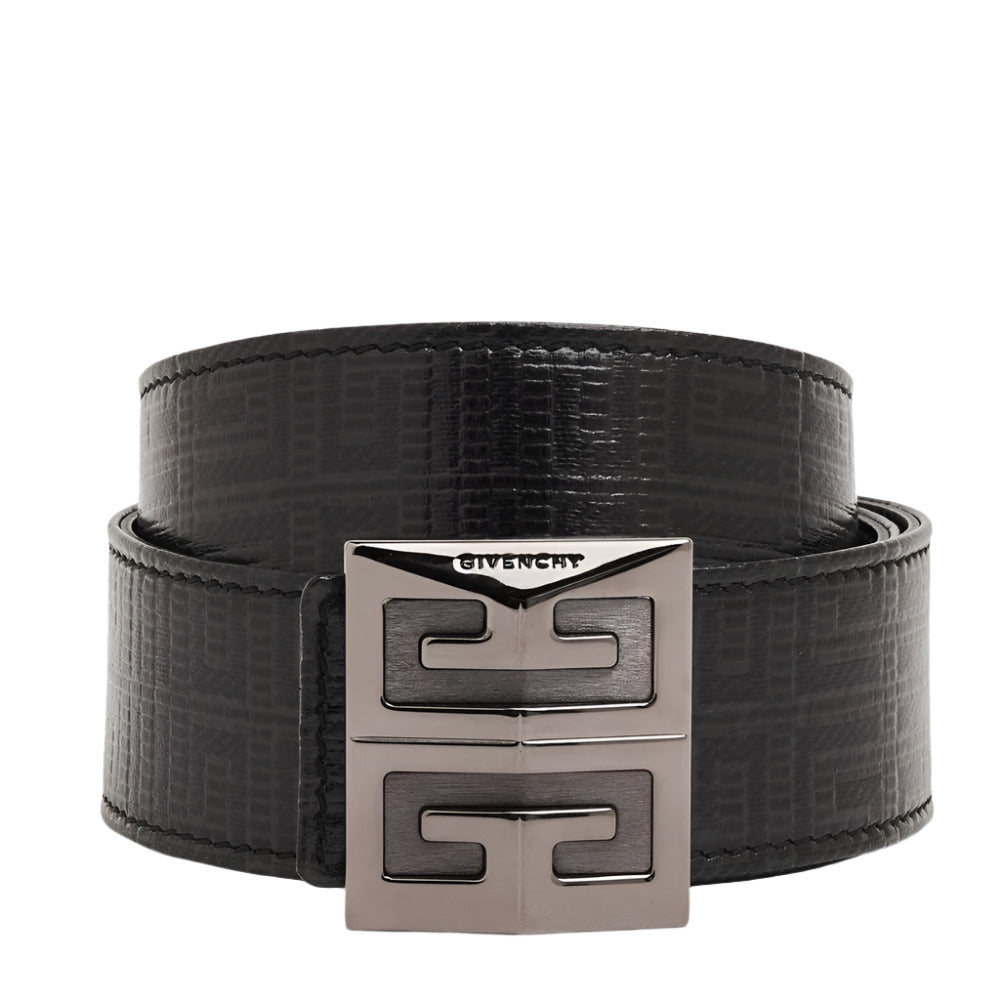 Givenchy Men's 4G Reversible Black Leather Belt