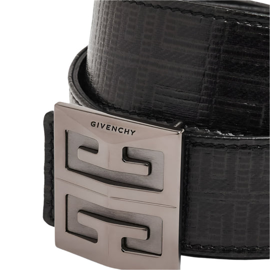 Givenchy Men's 4G Reversible Black Leather Belt