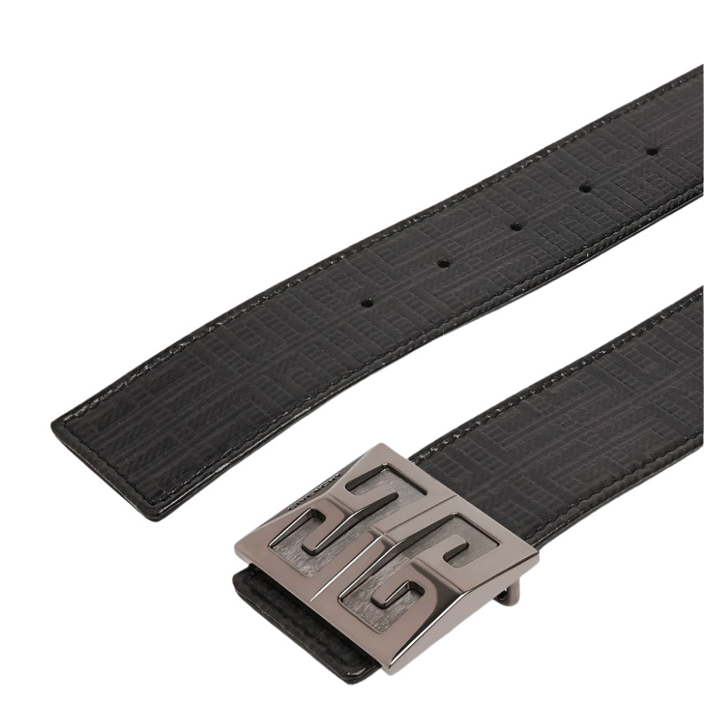 Givenchy Men's 4G Reversible Black Leather Belt