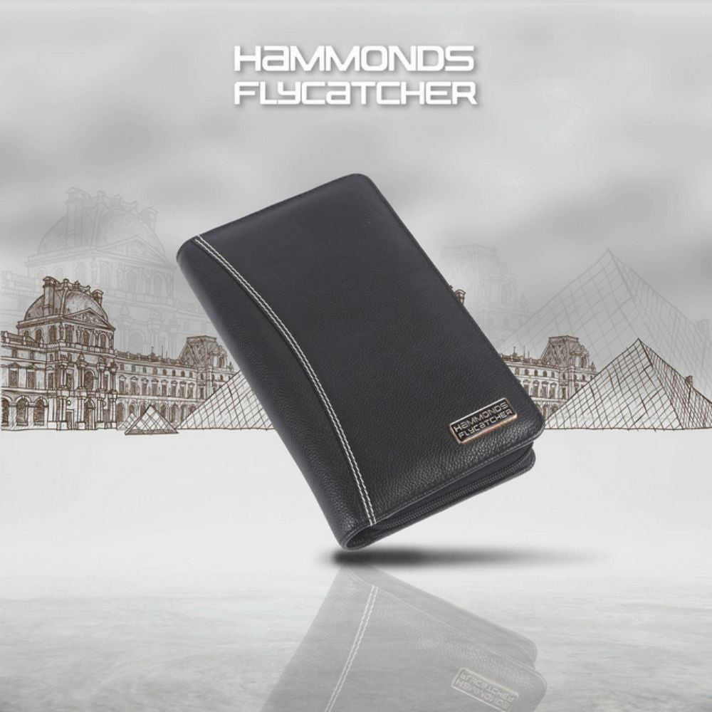 Hammonds Flycatcher Leather Passport Holder with Multiple Card Slots & RFID Protection