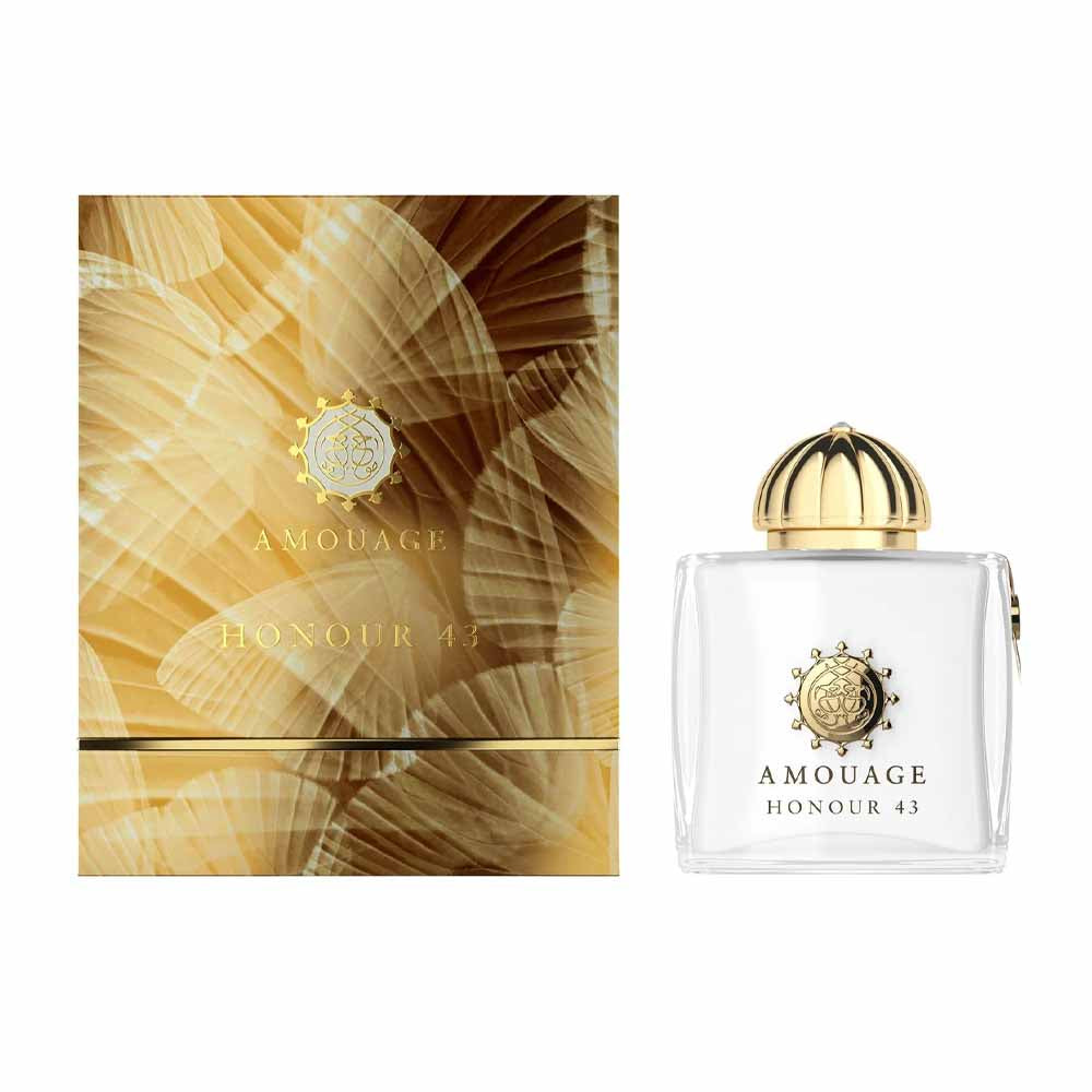 An Extrait de Parfum 100mL bottle of Amouage Honour 43 Woman along with its Box